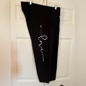 Torrid 3X LOVE Black Leggings